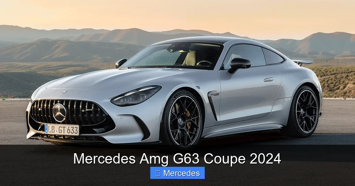 Mercedes Amg G63 Coupe 2024