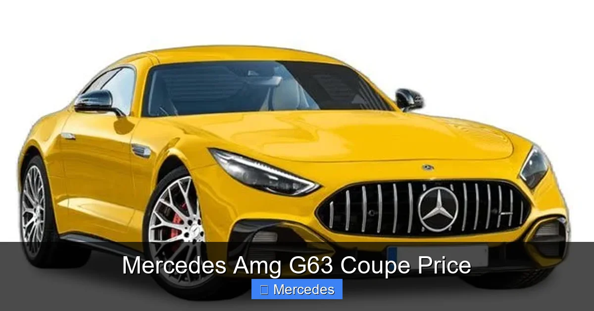 Mercedes Amg G63 Coupe Price
