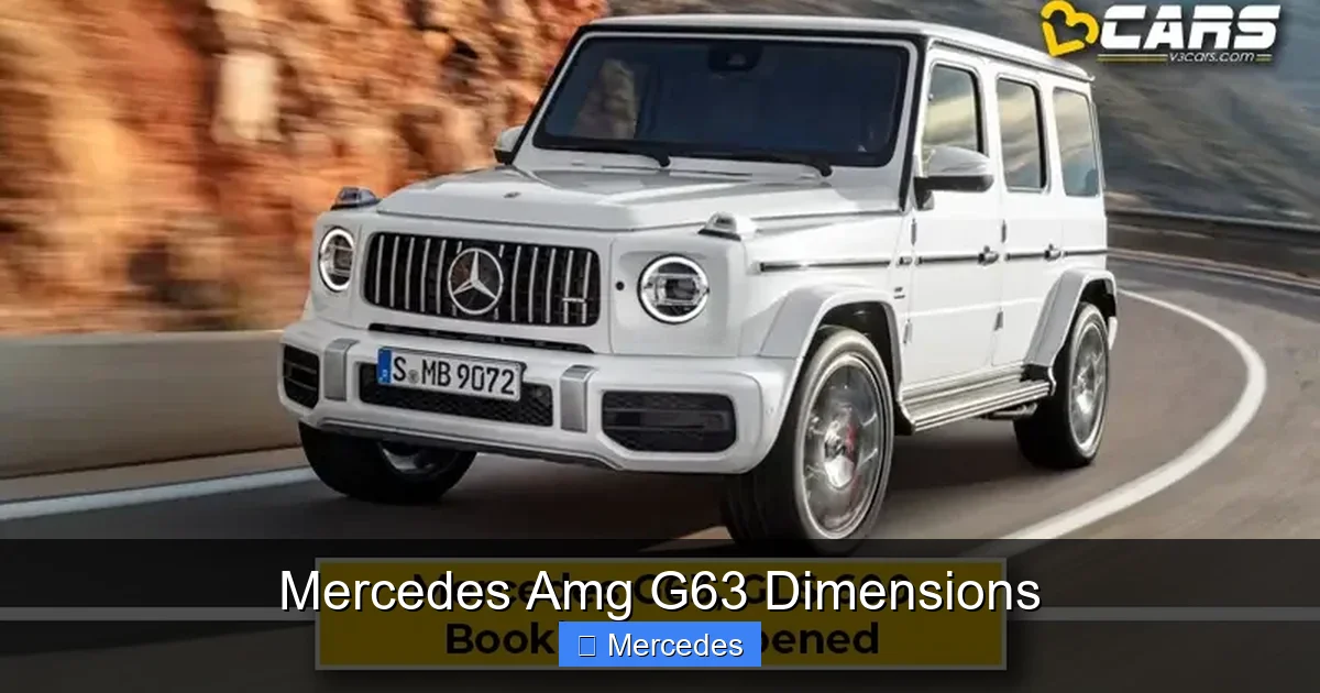 Mercedes Amg G63 Dimensions