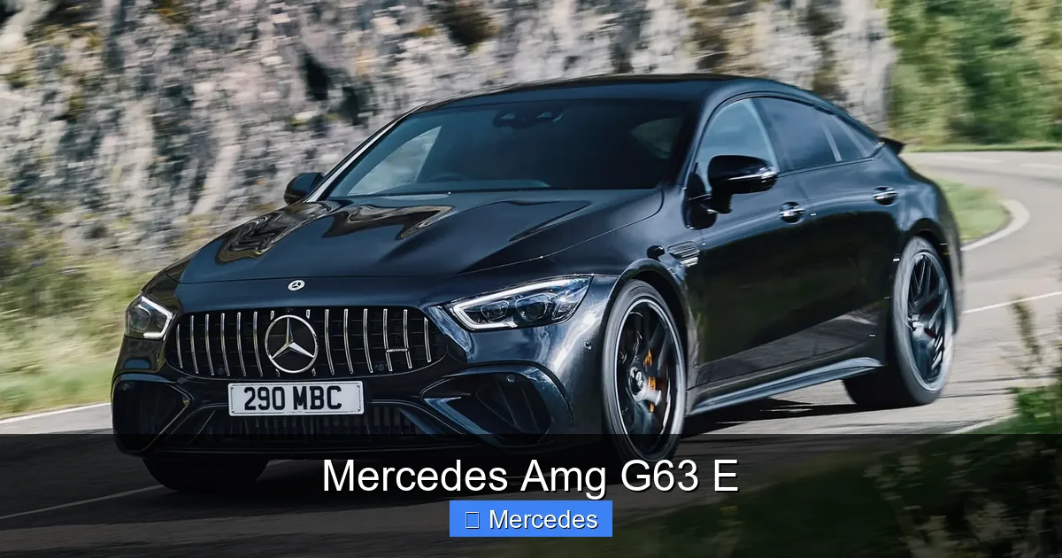 Mercedes Amg G63 E