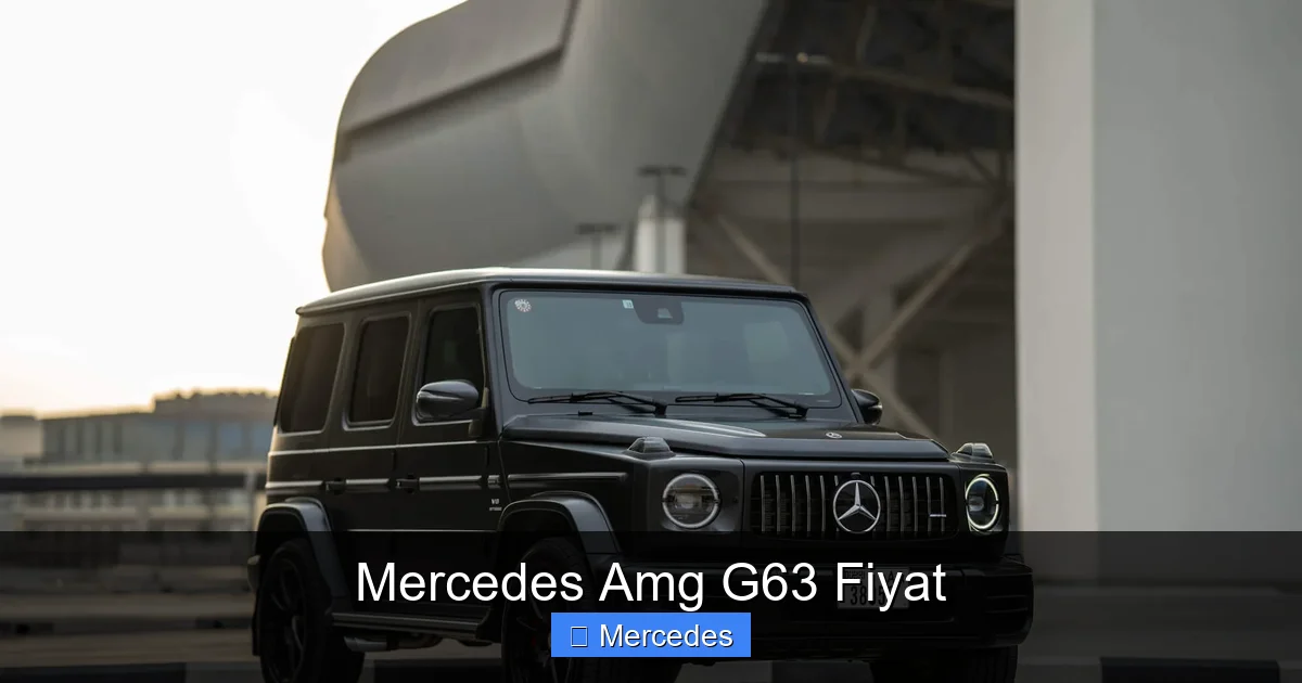 Mercedes Amg G63 Fiyat
