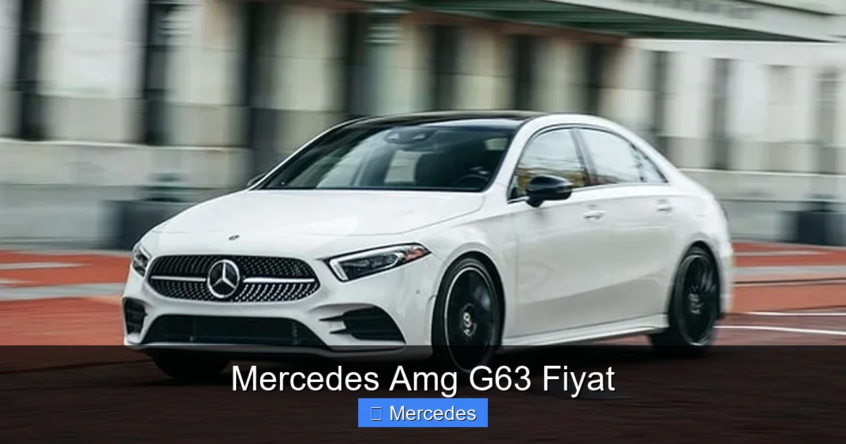 Mercedes Amg G63 Fiyat