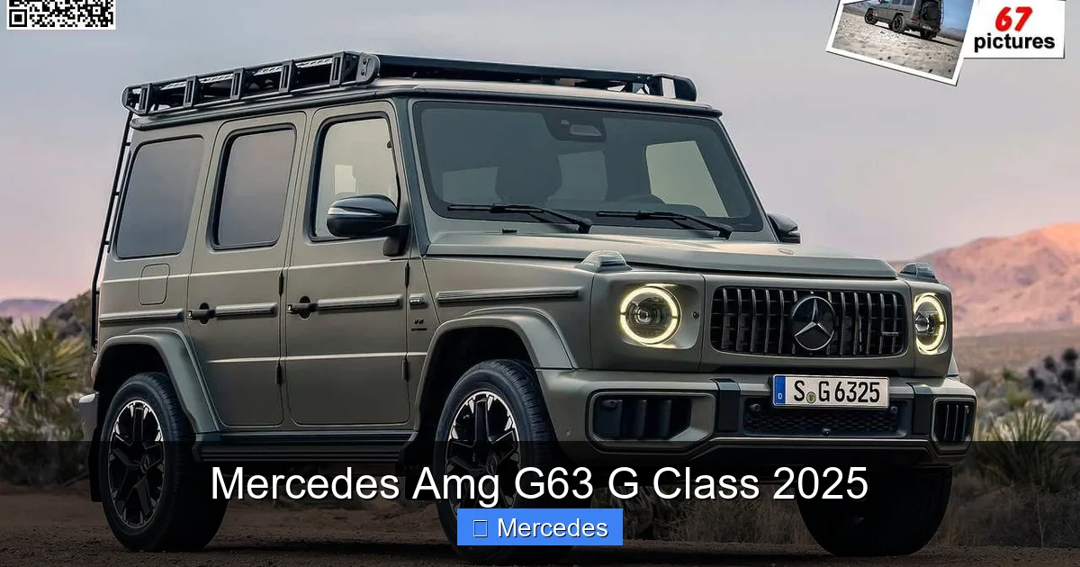 Mercedes Amg G63 G Class 2025