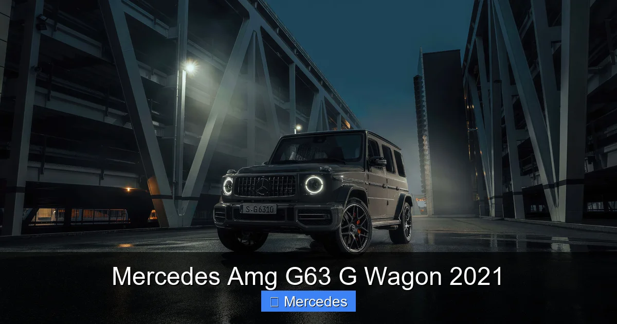 Mercedes Amg G63 G Wagon 2021