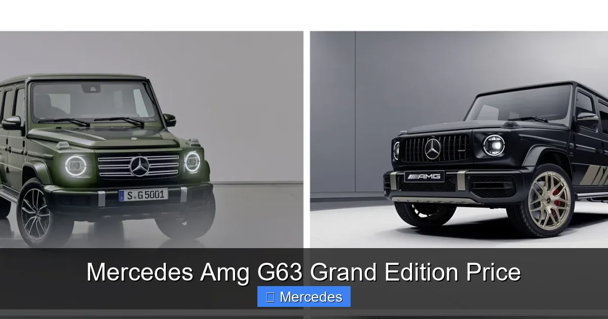Mercedes Amg G63 Grand Edition Price