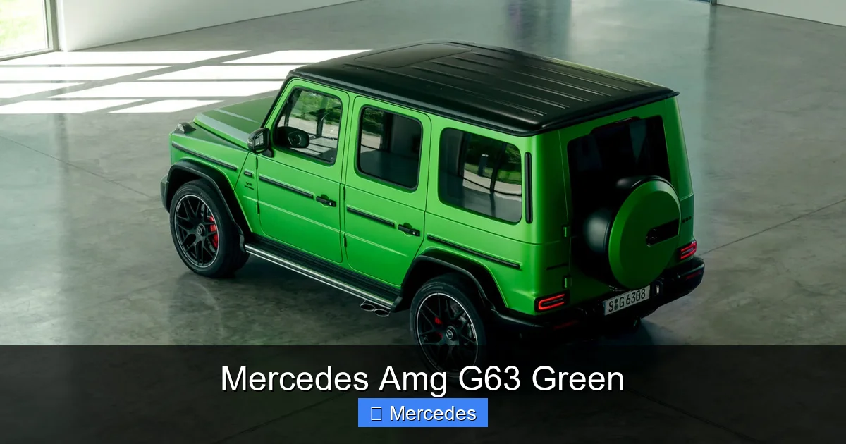 Mercedes Amg G63 Green