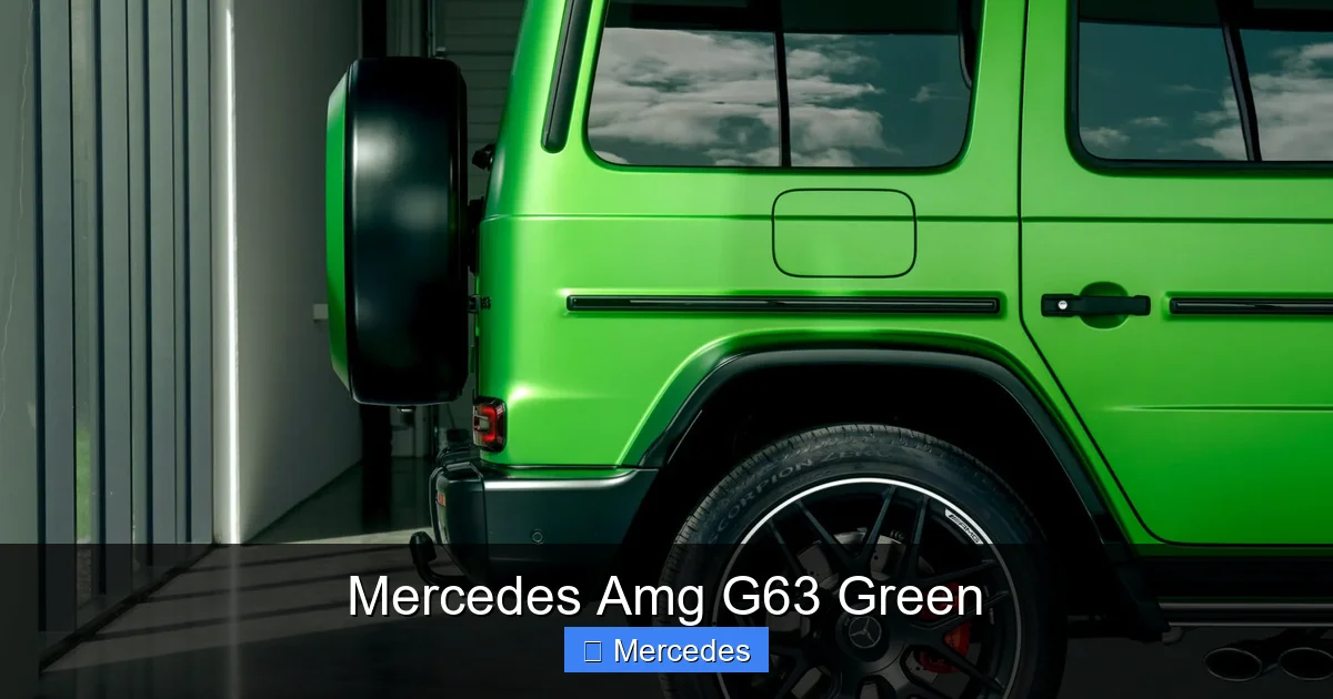 Mercedes Amg G63 Green