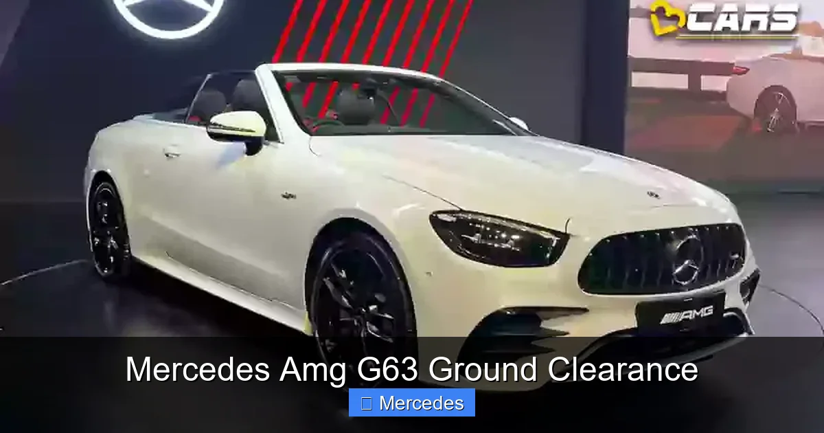Mercedes Amg G63 Ground Clearance