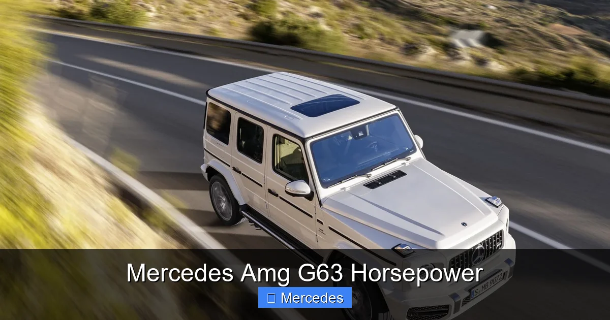 Mercedes Amg G63 Horsepower