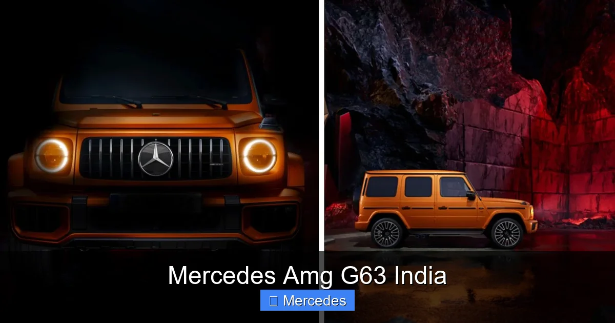 Mercedes Amg G63 India