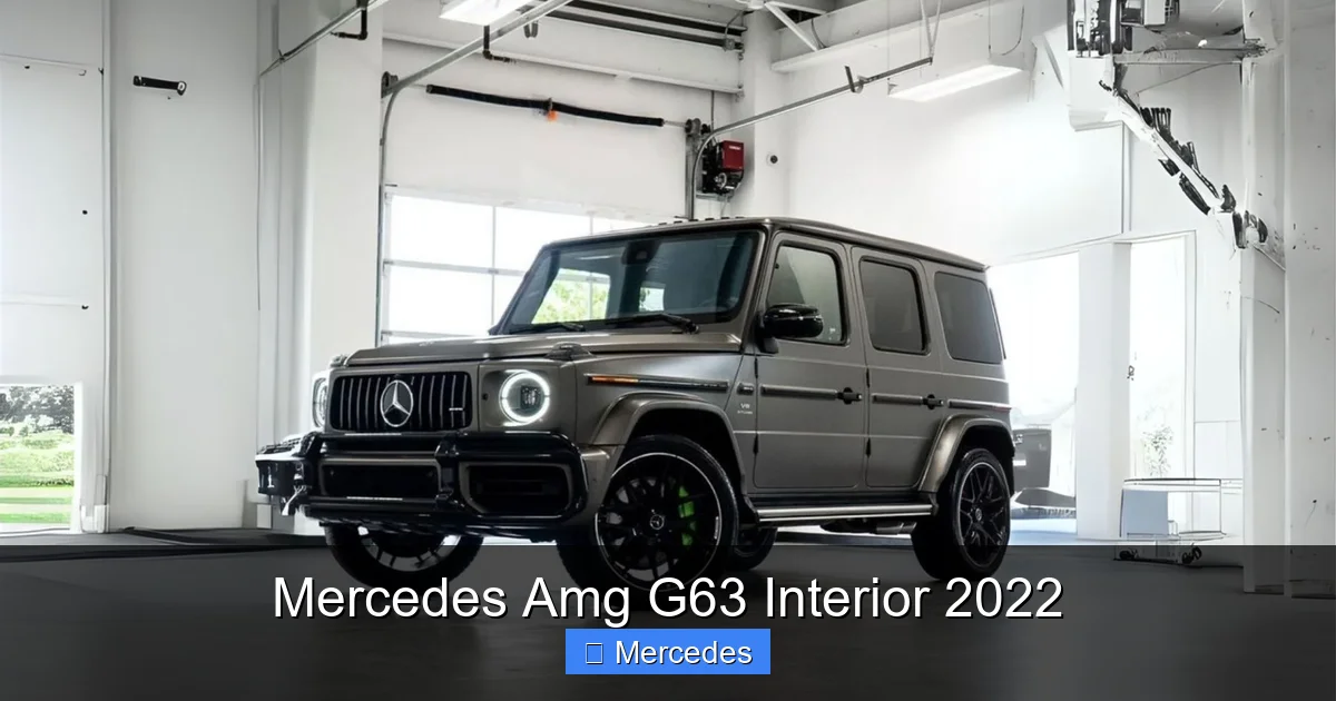 Mercedes Amg G63 Interior 2022