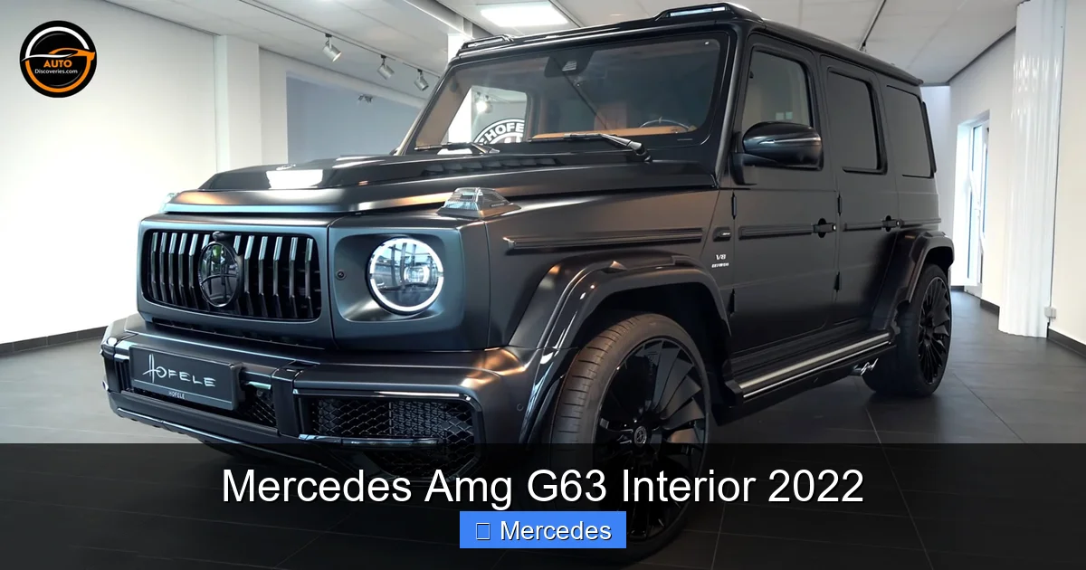 Mercedes Amg G63 Interior 2022