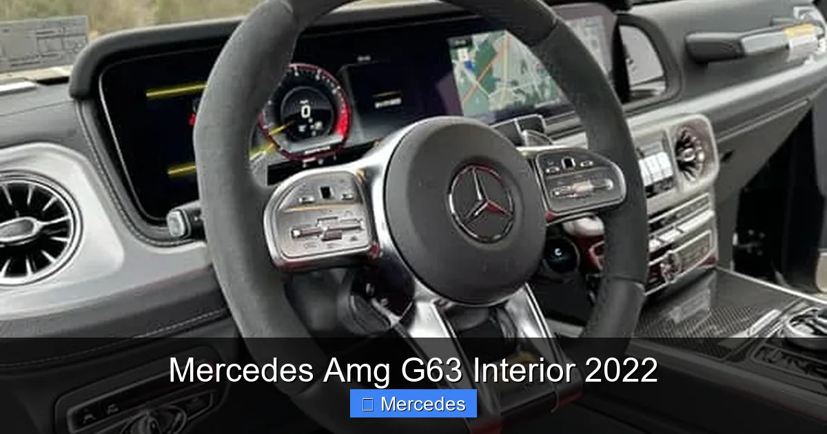 Mercedes Amg G63 Interior 2022