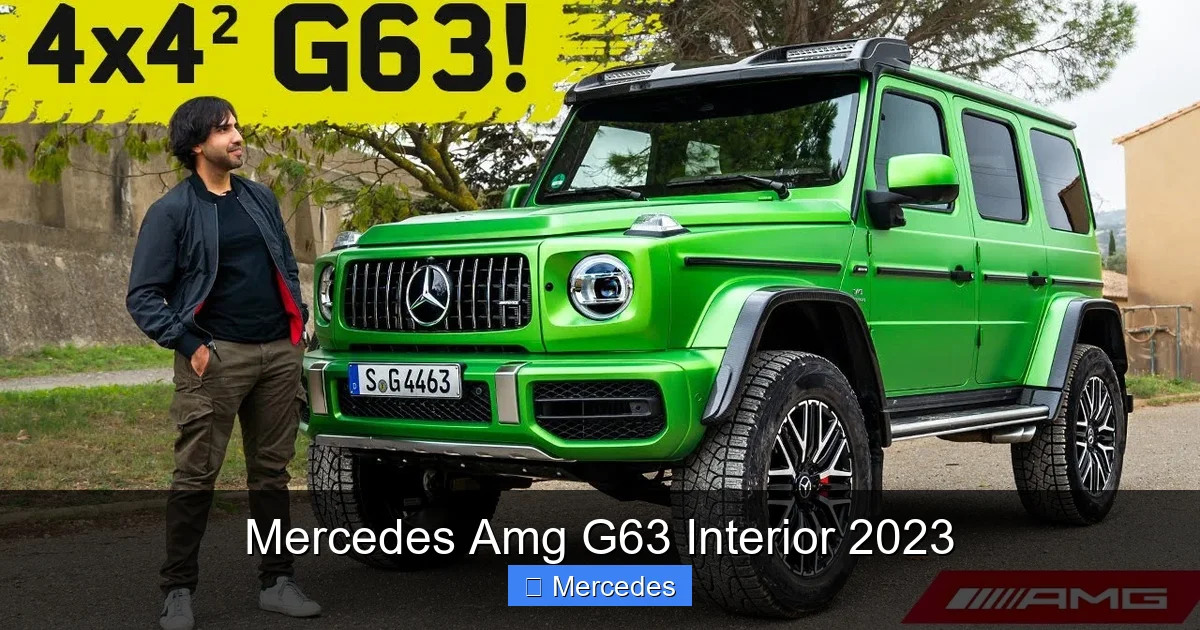 Mercedes Amg G63 Interior 2023