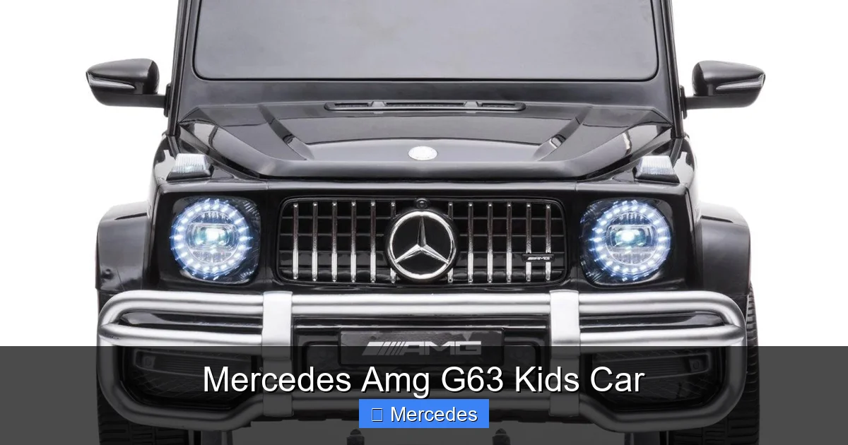 Mercedes Amg G63 Kids Car