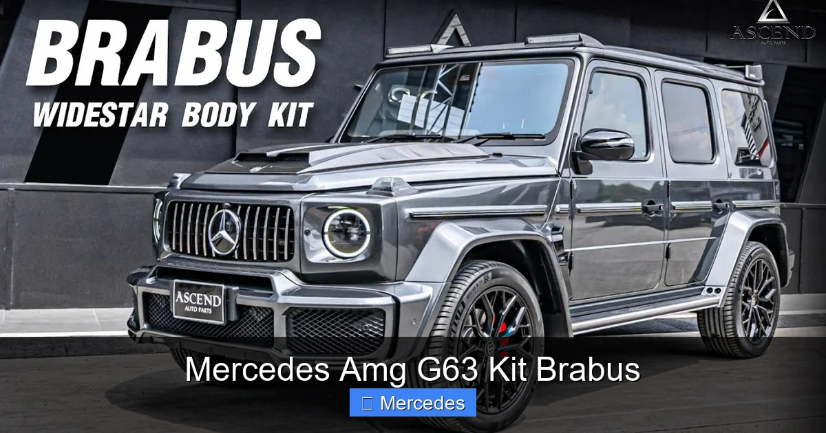 Mercedes Amg G63 Kit Brabus