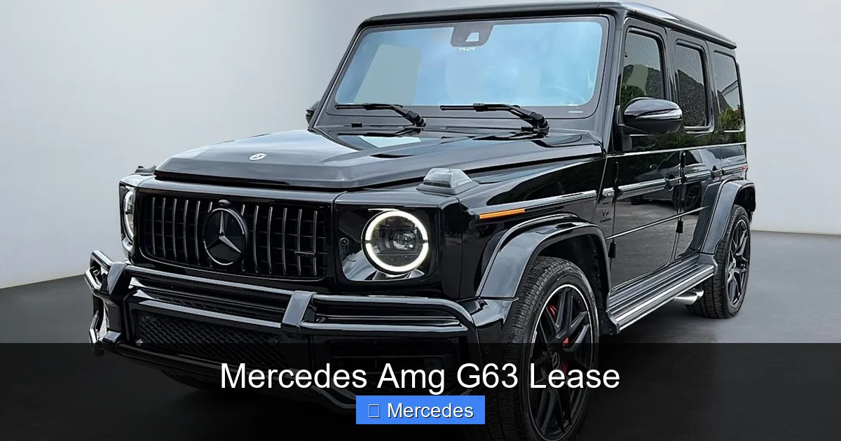 Mercedes Amg G63 Lease