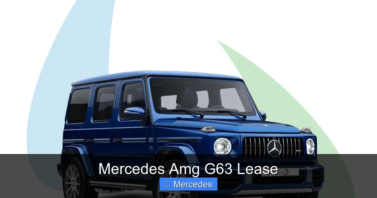 Mercedes Amg G63 Lease