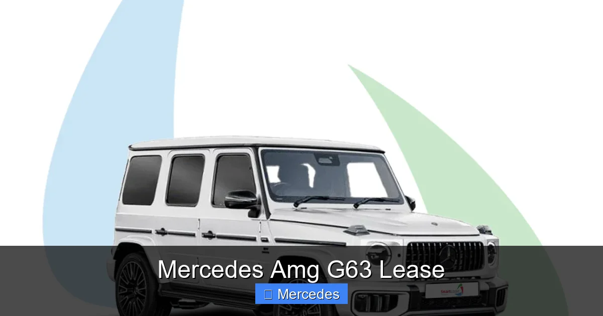 Mercedes Amg G63 Lease