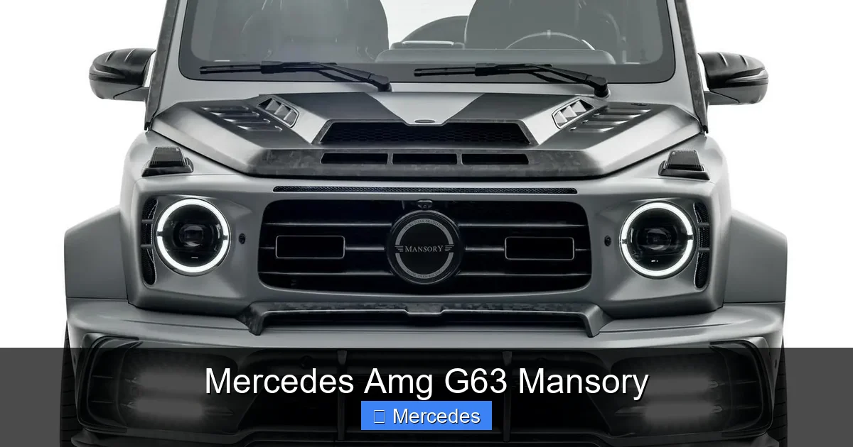 Mercedes Amg G63 Mansory