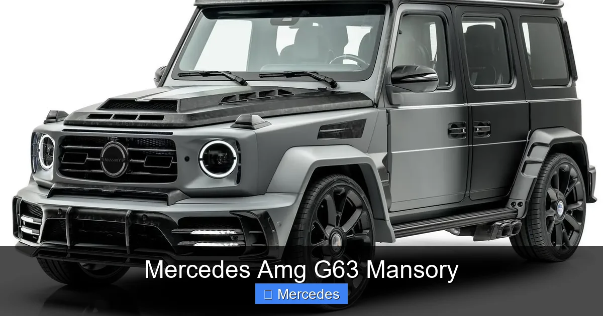 Mercedes Amg G63 Mansory