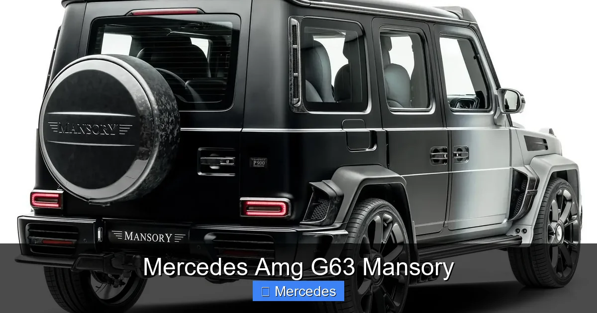 Mercedes Amg G63 Mansory
