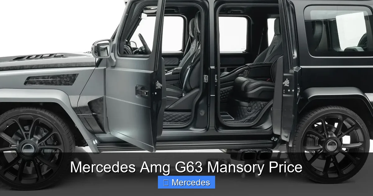 Mercedes Amg G63 Mansory Price