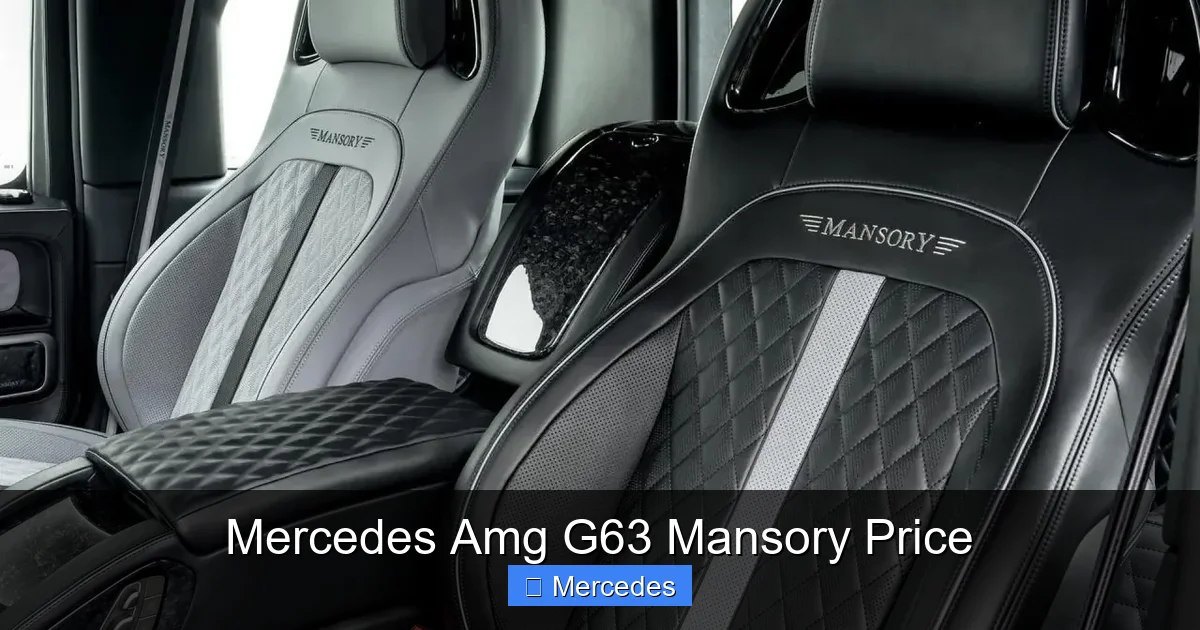 Mercedes Amg G63 Mansory Price