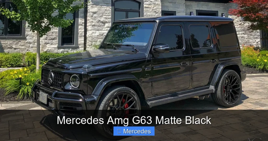 Mercedes Amg G63 Matte Black
