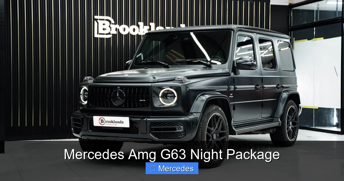 Mercedes Amg G63 Night Package