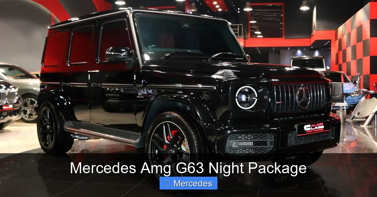 Mercedes Amg G63 Night Package