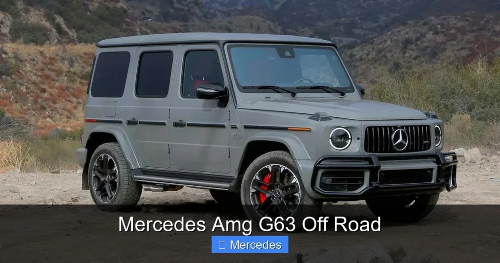 Mercedes Amg G63 Off Road