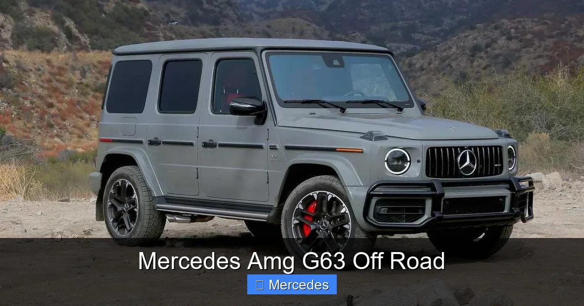 Mercedes Amg G63 Off Road