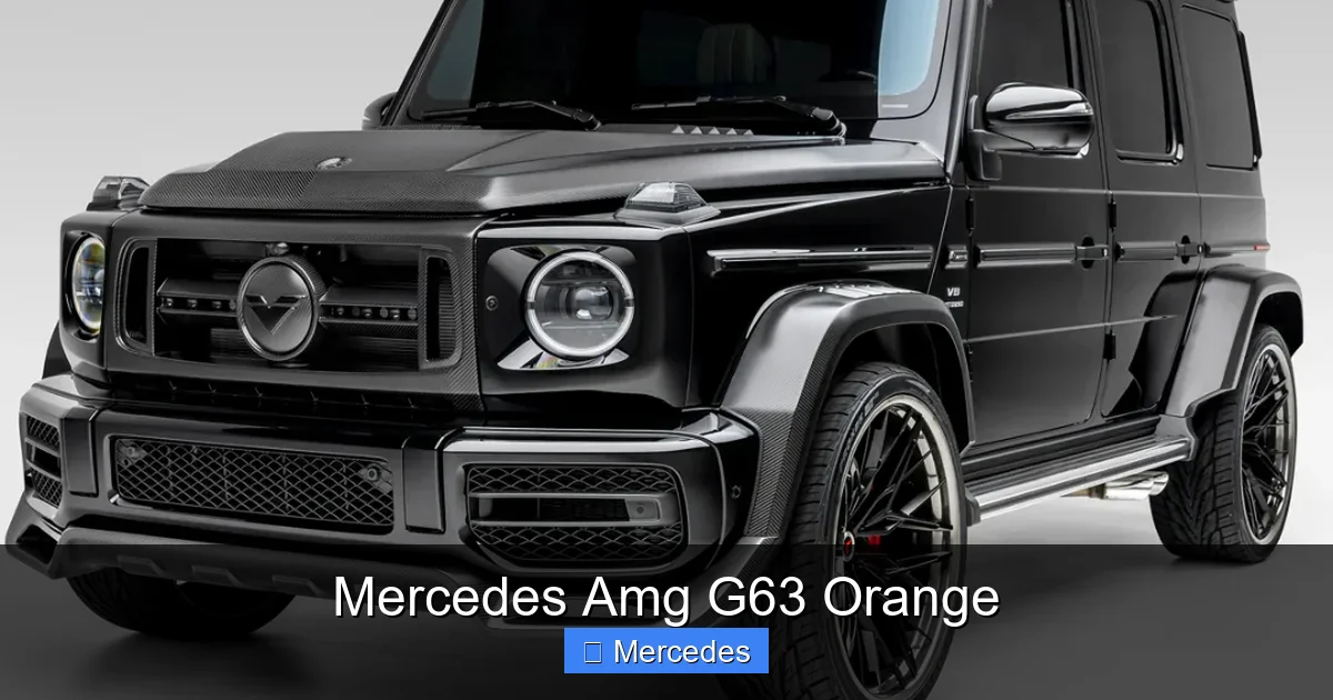 Mercedes Amg G63 Orange