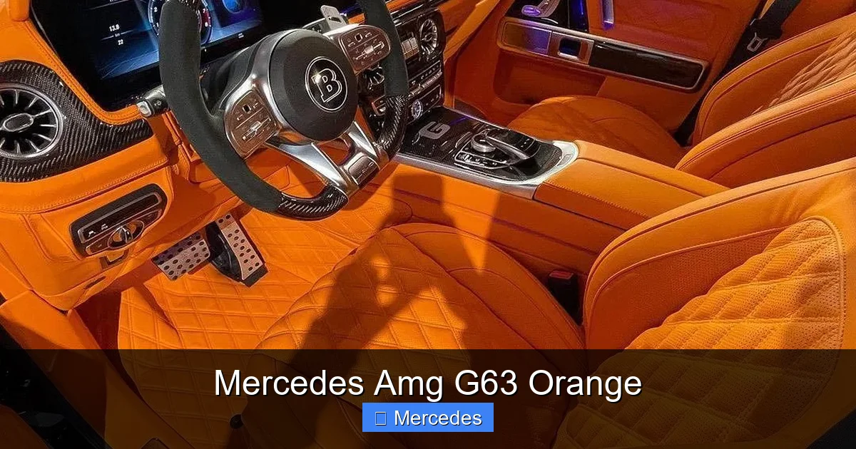 Mercedes Amg G63 Orange
