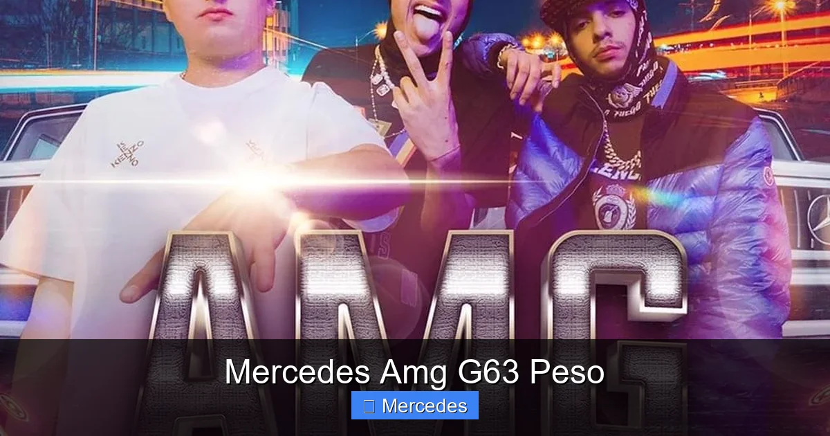 Mercedes Amg G63 Peso