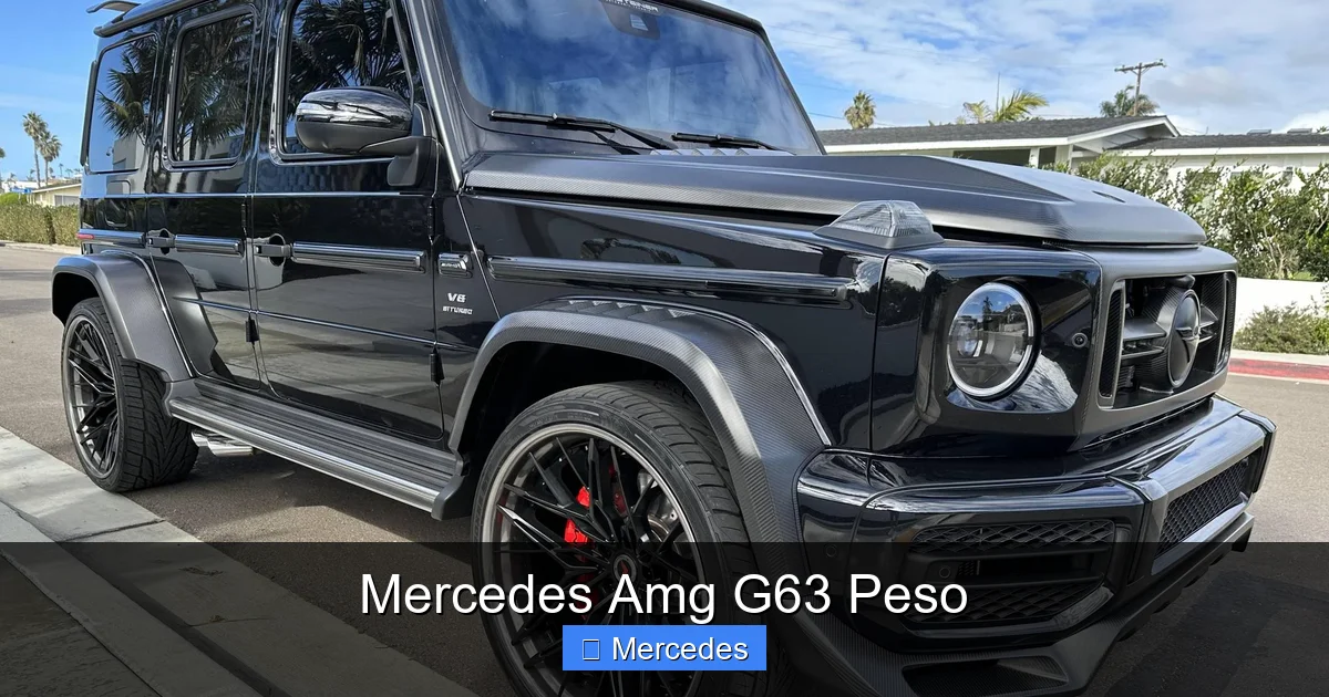 Mercedes Amg G63 Peso