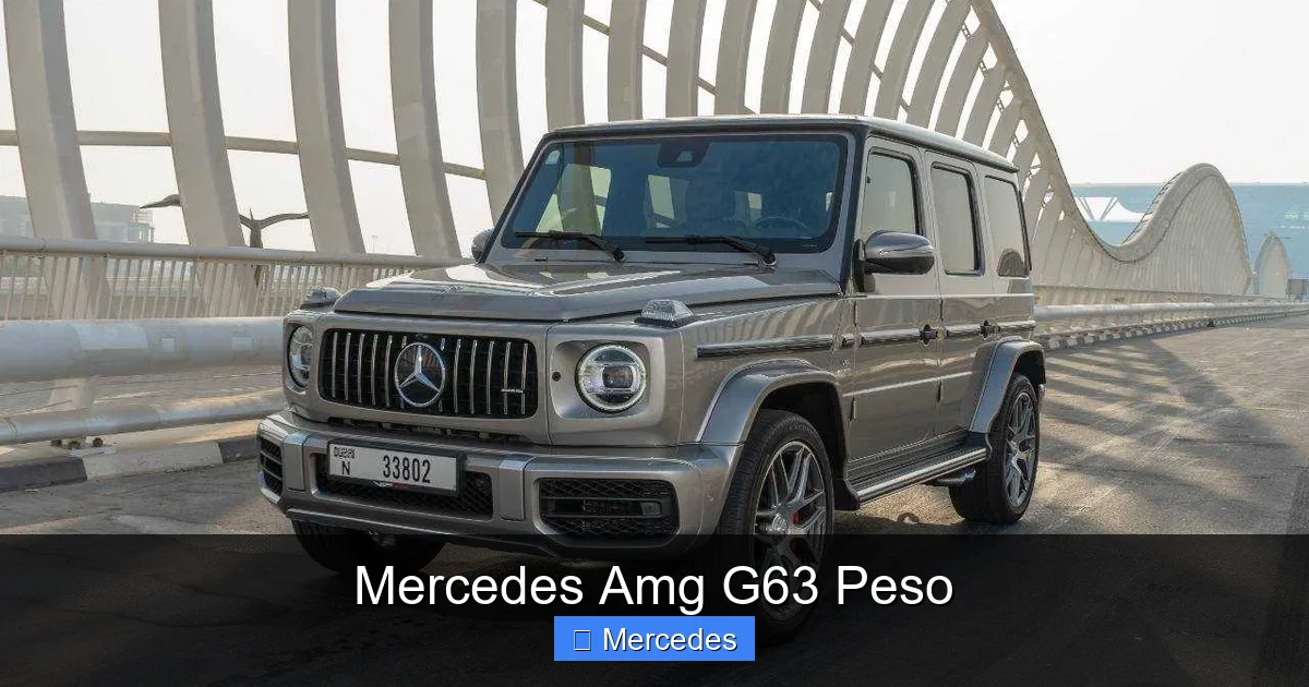 Mercedes Amg G63 Peso