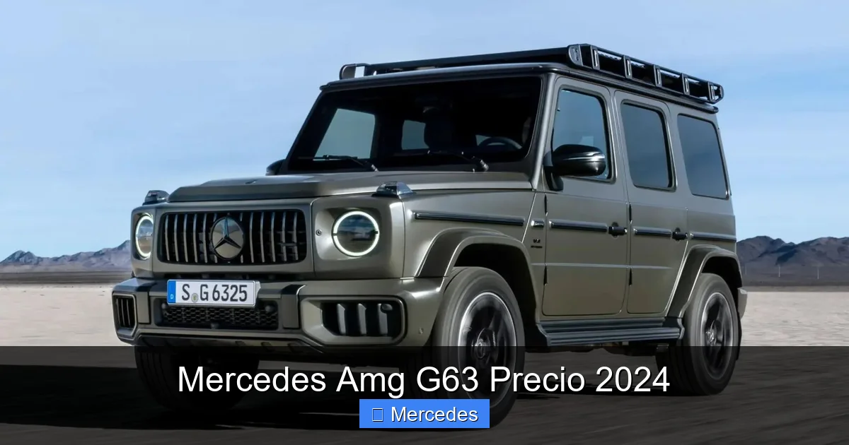 Mercedes Amg G63 Precio 2024