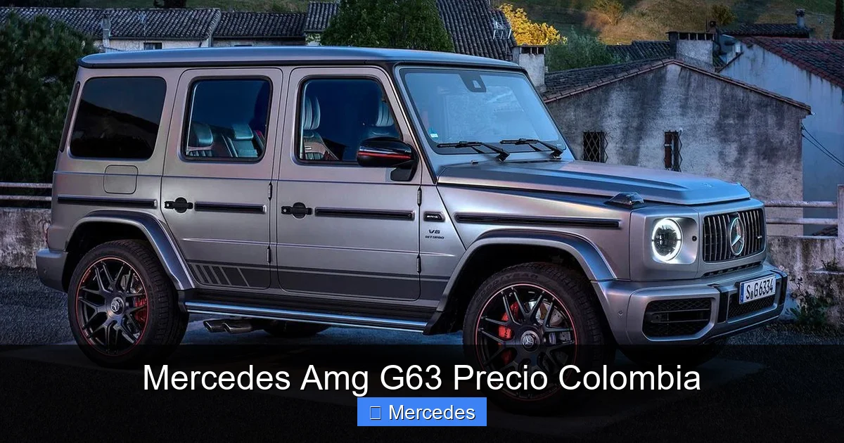 Mercedes Amg G63 Precio Colombia