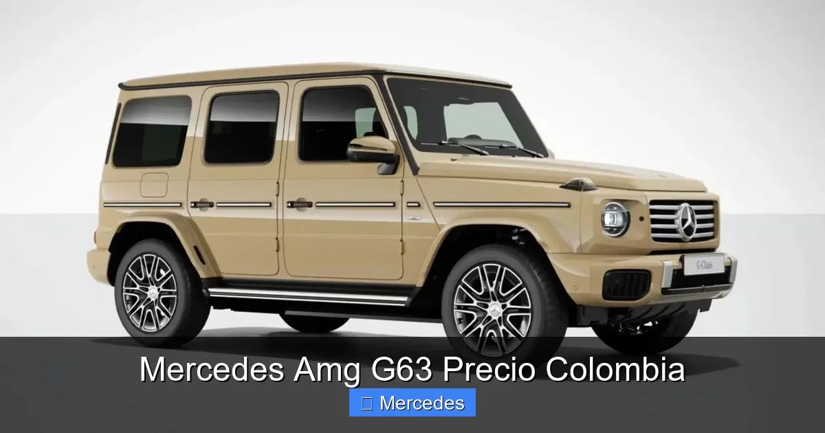 Mercedes Amg G63 Precio Colombia