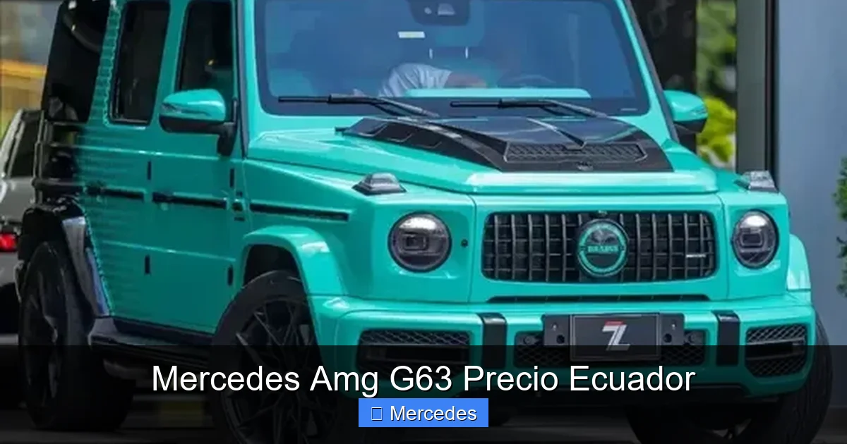 Mercedes Amg G63 Precio Ecuador
