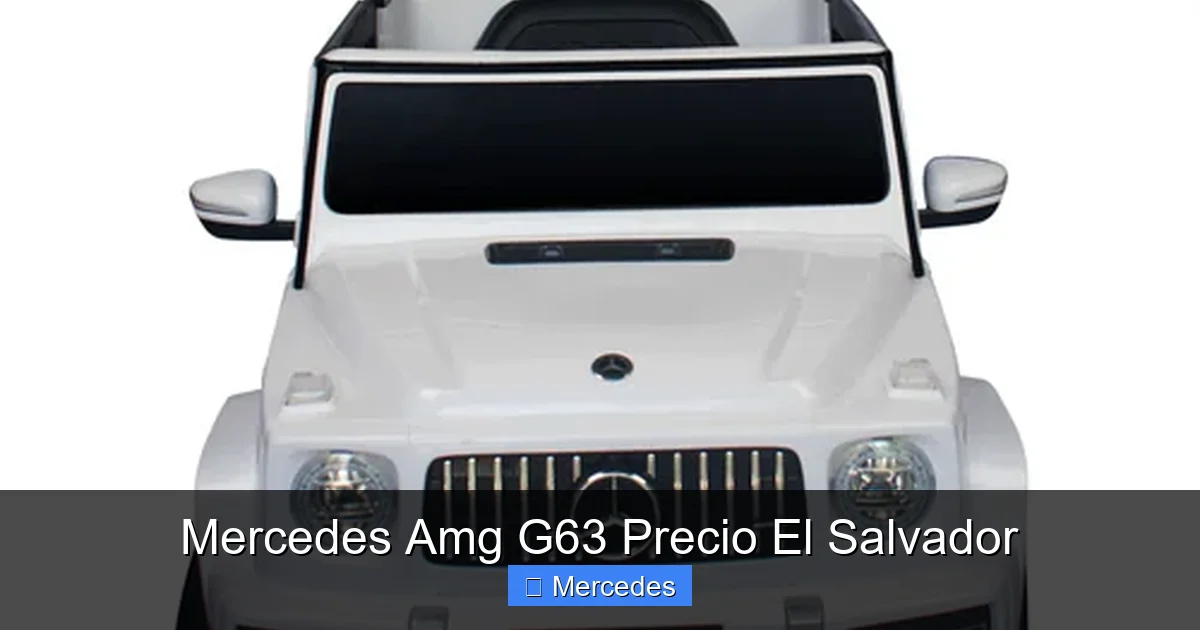 Mercedes Amg G63 Precio El Salvador