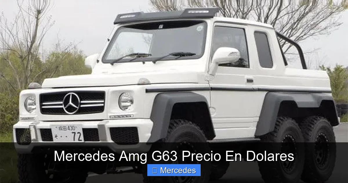 Mercedes Amg G63 Precio En Dolares