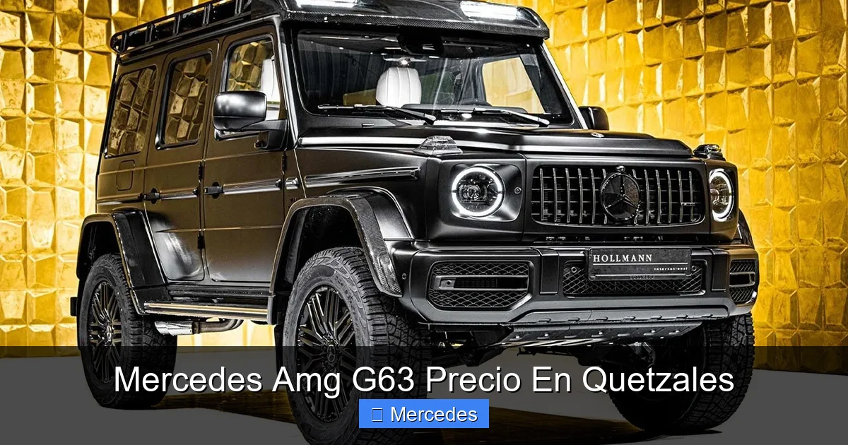 Mercedes Amg G63 Precio En Quetzales
