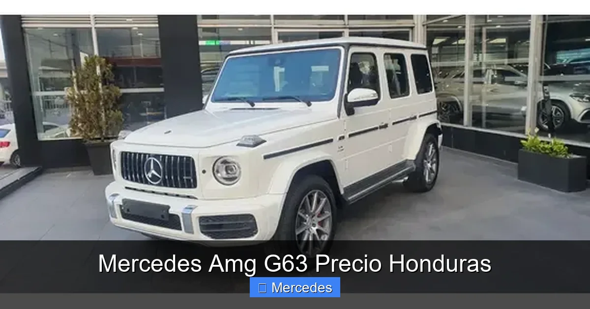 Mercedes Amg G63 Precio Honduras