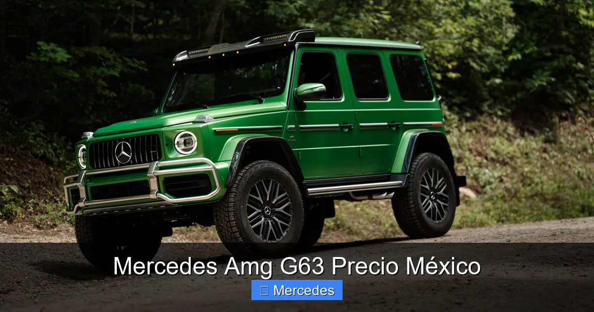 Mercedes Amg G63 Precio México
