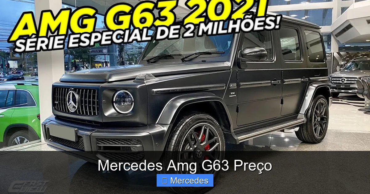 Mercedes Amg G63 Preço