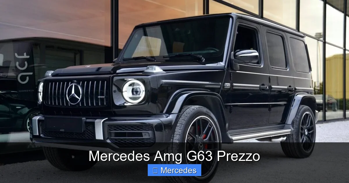 Mercedes Amg G63 Prezzo