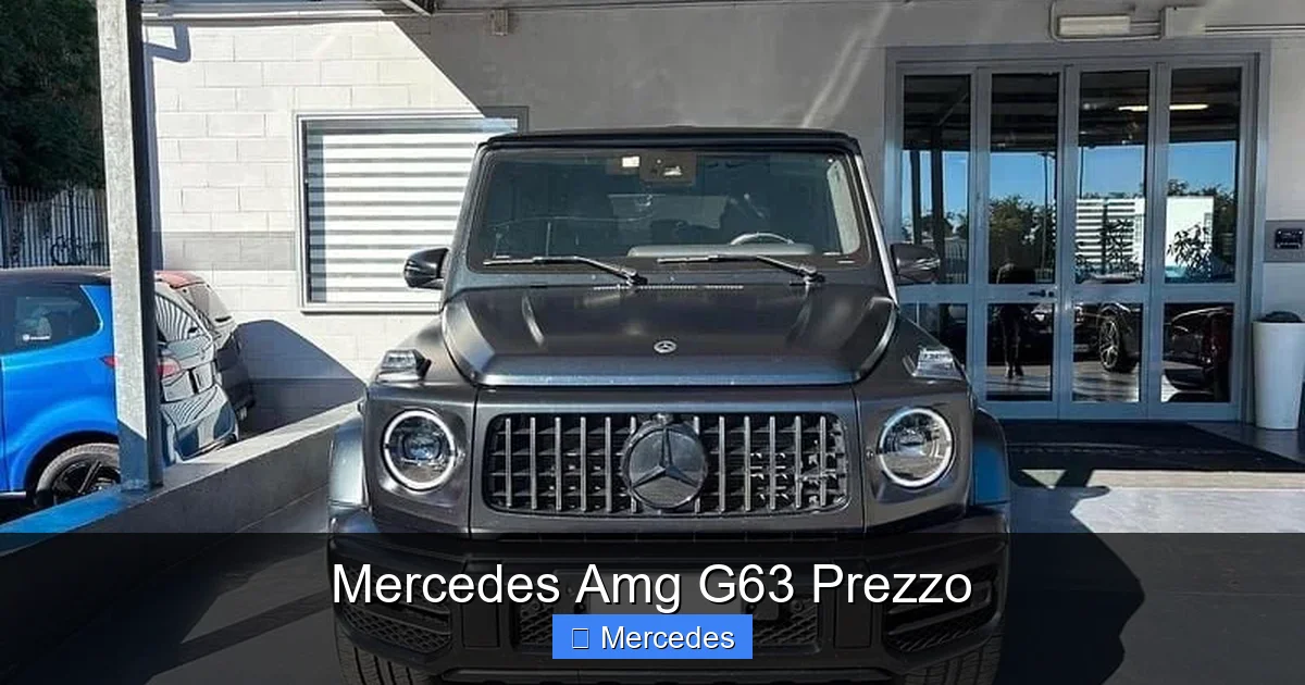 Mercedes Amg G63 Prezzo